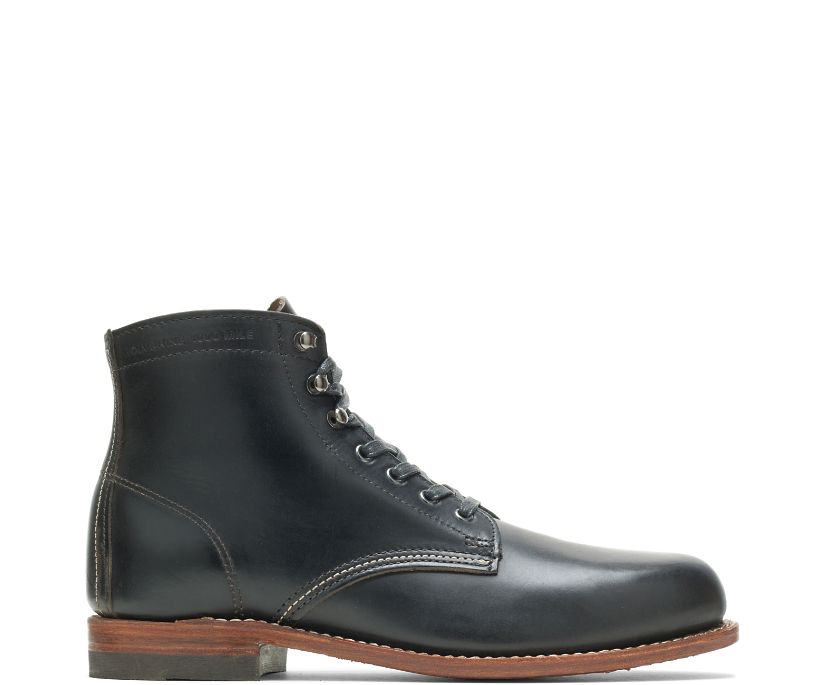 Bottes Wolverine 1000 Mile Plain-Toe Original Homme - Noir (PSH260498)